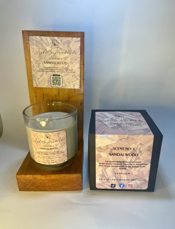 Scent No3: Sandalwood Candle - Image 2
